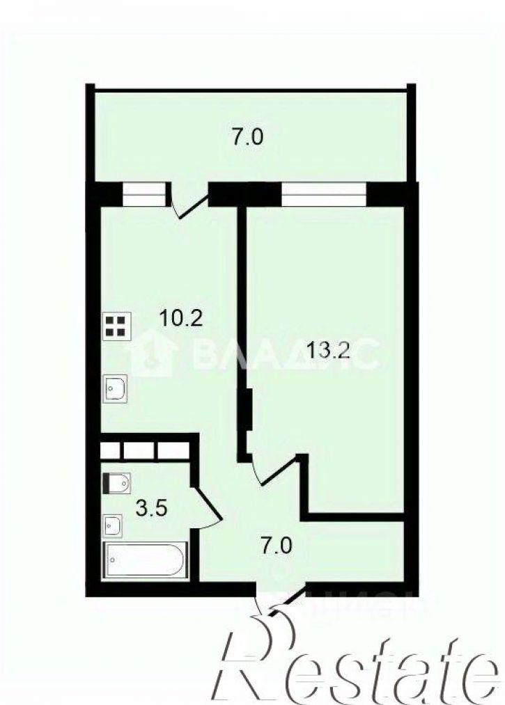 1-комн квартира Добросельская улица, 188Б к1,  д. 188Б к1