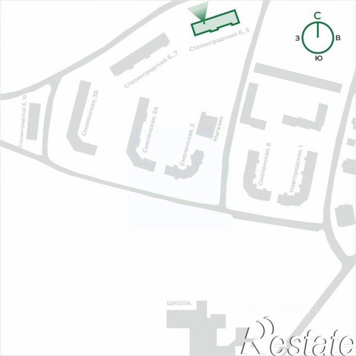 1-комн квартира в новом доме Новгородская улица, 5,  д. 5