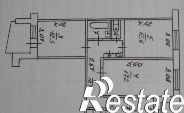 3-комн квартира улица Комиссарова, 6А,  д. 6А