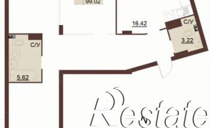 3-комн квартира улица Мира, 5Б,  д. 5Б